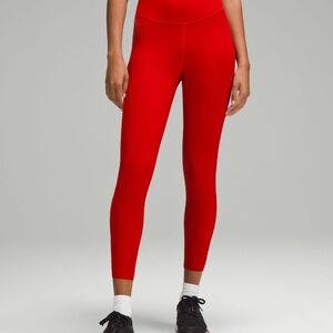 Lululemon Red Leggings 25”